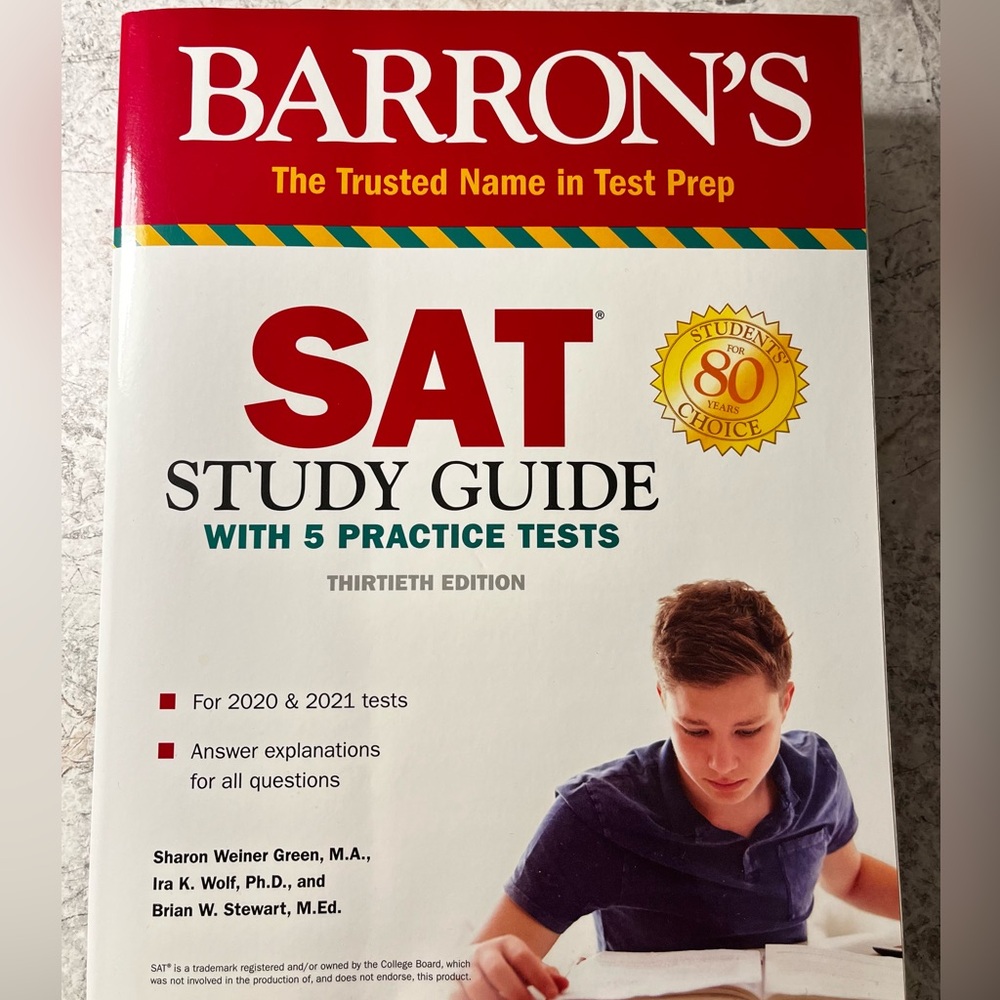 BARRONS SAT prep/study guide